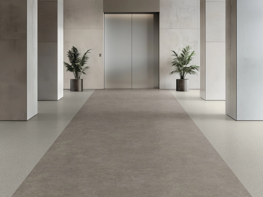 Polyflor Silentflor PUR Pewter Cement 8959 Oyster 8962